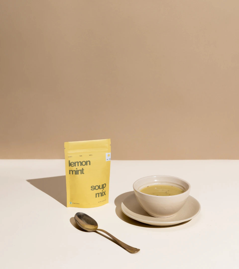 Outlive Lemon Mint Soup Mix light, flavorful soup mix with lemon and mint