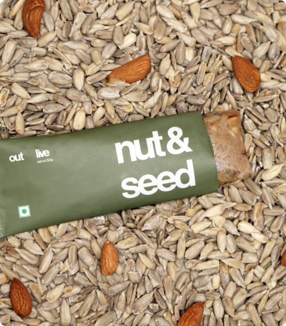 Outlive Nut & seed bar meal replacement products ingredients banner image