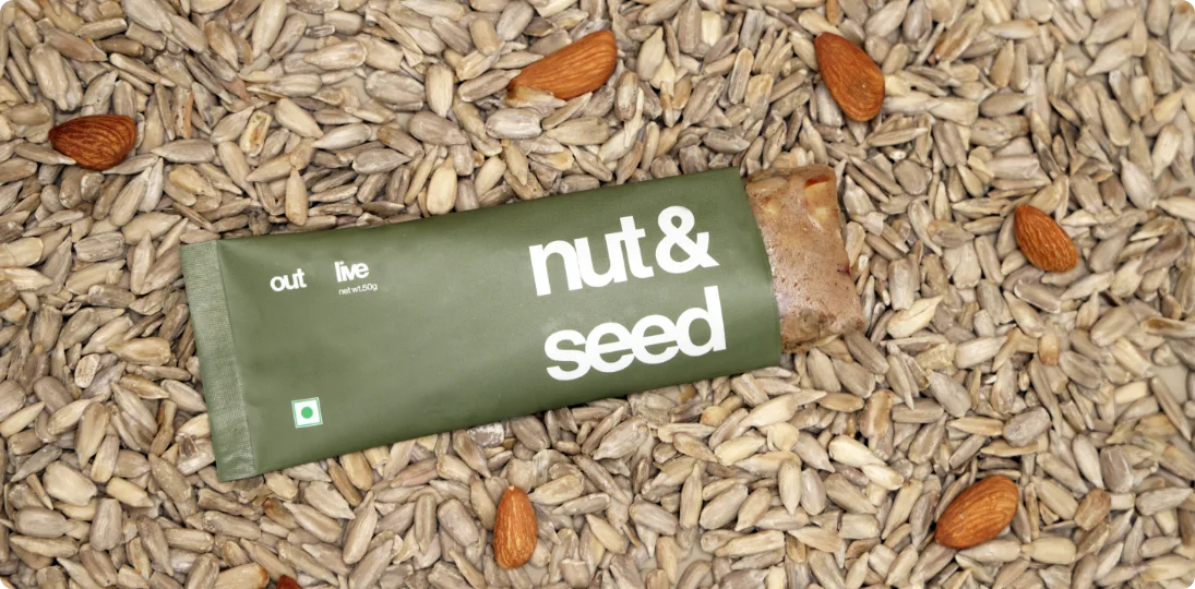 Close up image of Outlive Nut and Seed bar
